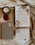 MARIGOLD Boho Fall Wedding Invitation Bundle Template