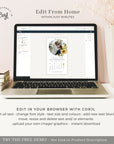 MARISOL Photo Calendar Save the Date with Sunflowers