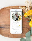 MARISOL Photo Calendar Save the Date with Sunflowers
