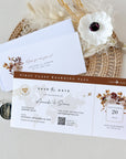 MARIGOLD Boarding Pass Save the Date Template