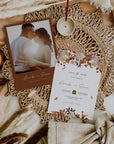 MARIGOLD Fall Wedding Save the Date Template with Photo