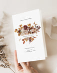 MARIGOLD Fall Wedding Program Template Bifold