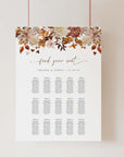 MARIGOLD Find Your Seat Wedding Sign Template