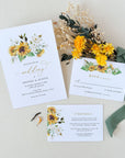 MARISOL Sunflower Wedding Invitation Set Template
