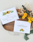 MARISOL Rustic Sunflower Wedding Invitation Suite Template