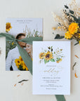 MARISOL Printable Sunflower Save the Date with Picture