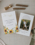 MARISOL Printable Save the Date Sunflower and Roses
