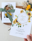 MARISOL Rustic Sunflower Save the Date Template