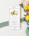 MARISOL Rustic Sunflower Wedding Invitation Digital