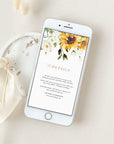 MARISOL Rustic Sunflower Wedding Invitation Digital