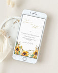 MARISOL Electronic Save the Date Sunflower and Roses