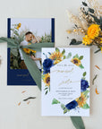 IVY Printable Sunflower Save the Date with Picture