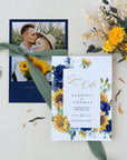 IVY Printable Sunflower Save the Date with Photo