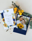 IVY Printable Sunflower Save the Date with Photo