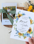 IVY Printable Wedding Save the Date Sunflower