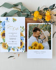 IVY Printable Save the Date Dusty Blue