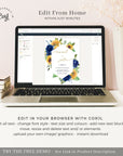 IVY Wedding Invites with Sunflowers Template