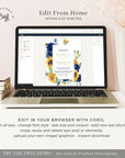 IVY Floral Wedding Invitation Suite Template