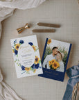 IVY Wedding Invitation Template Roses and Sunflowers
