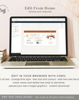 SCARLETT Boarding Pass Save the Date Template
