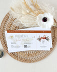 SCARLETT Boarding Pass Save the Date Template