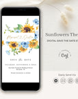 IVY Digital Save the Date Templates Sunflowers