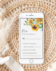 IVY Dusty Blue and Yellow Wedding Invites Digital