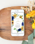 IVY Rustic Sunflowers Wedding Invitation Electronic