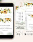 MARISOL Sunflower Wedding Invitation Digital