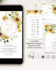 MARISOL Rustic Electronic Wedding Invitation and Rsvp