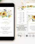 MARISOL Rustic Sunflower Wedding Invitation Digital