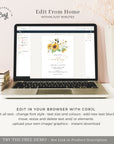 MARISOL Printable Sunflower Save the Date with Picture