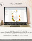 MARISOL Sunflower Wedding Invitation Suite Template