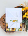 MARISOL Rustic Sunflower Wedding Invitation Suite Template