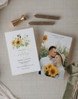 MARISOL Printable Sunflower Save the Date with Picture
