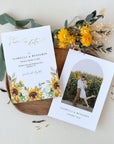 MARISOL Printable Save the Date Sunflower and Roses