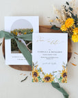 MARISOL Printable Save the Date Sunflower and Roses
