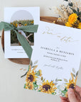 MARISOL Printable Save the Date Sunflower and Roses