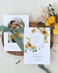 MARISOL Rustic Sunflower Save the Date Template