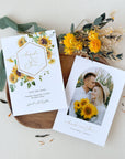 MARISOL Rustic Sunflower Save the Date Template
