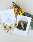 MARISOL Rustic Sunflower Wedding Invitation Template
