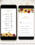 RUBY Fall Wedding Invitation Digital Cards