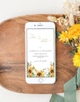 MARISOL Electronic Save the Date Sunflower and Roses