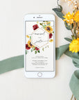 RUBY Digital Wedding Invitation Rustic with RSVP