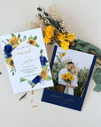 IVY Printable Sunflower Save the Date with Picture