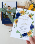 IVY Printable Sunflower Save the Date with Picture