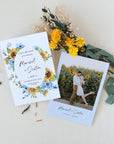 IVY Printable Wedding Save the Date Sunflower