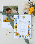 IVY Printable Save the Date Dusty Blue
