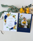 IVY Wedding Invites with Sunflowers Template