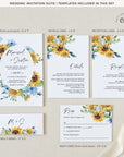 IVY Rustic Wedding Invitation Suite Template